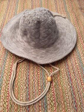 Banana Boat Slub Yarn Bucket Hat Rope trim and adjustable drawstrings/chin ties